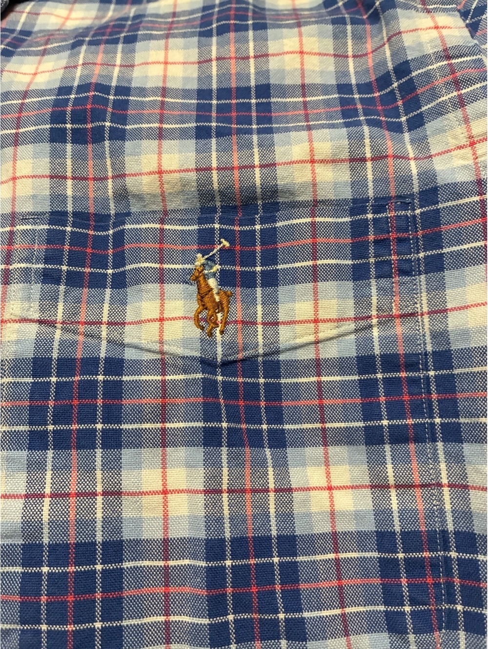 Ralph Lauren Men's Long Sleeve Plaid Button-Down Shirt Size Large